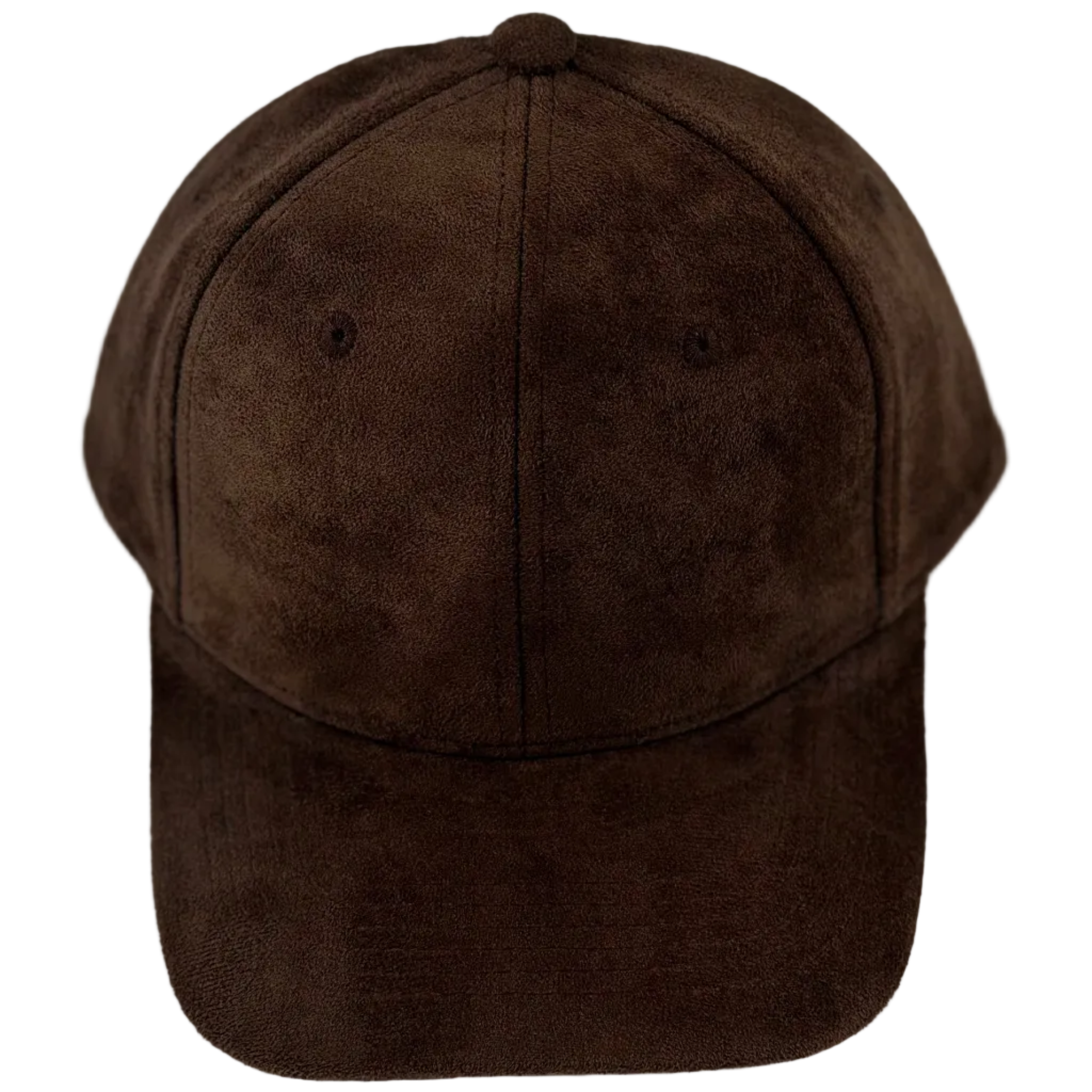 Espresso Brown Suede Latch-Back Cap