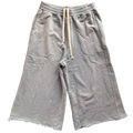 Heather Gray Oversized 3/4 Sweat Shorts