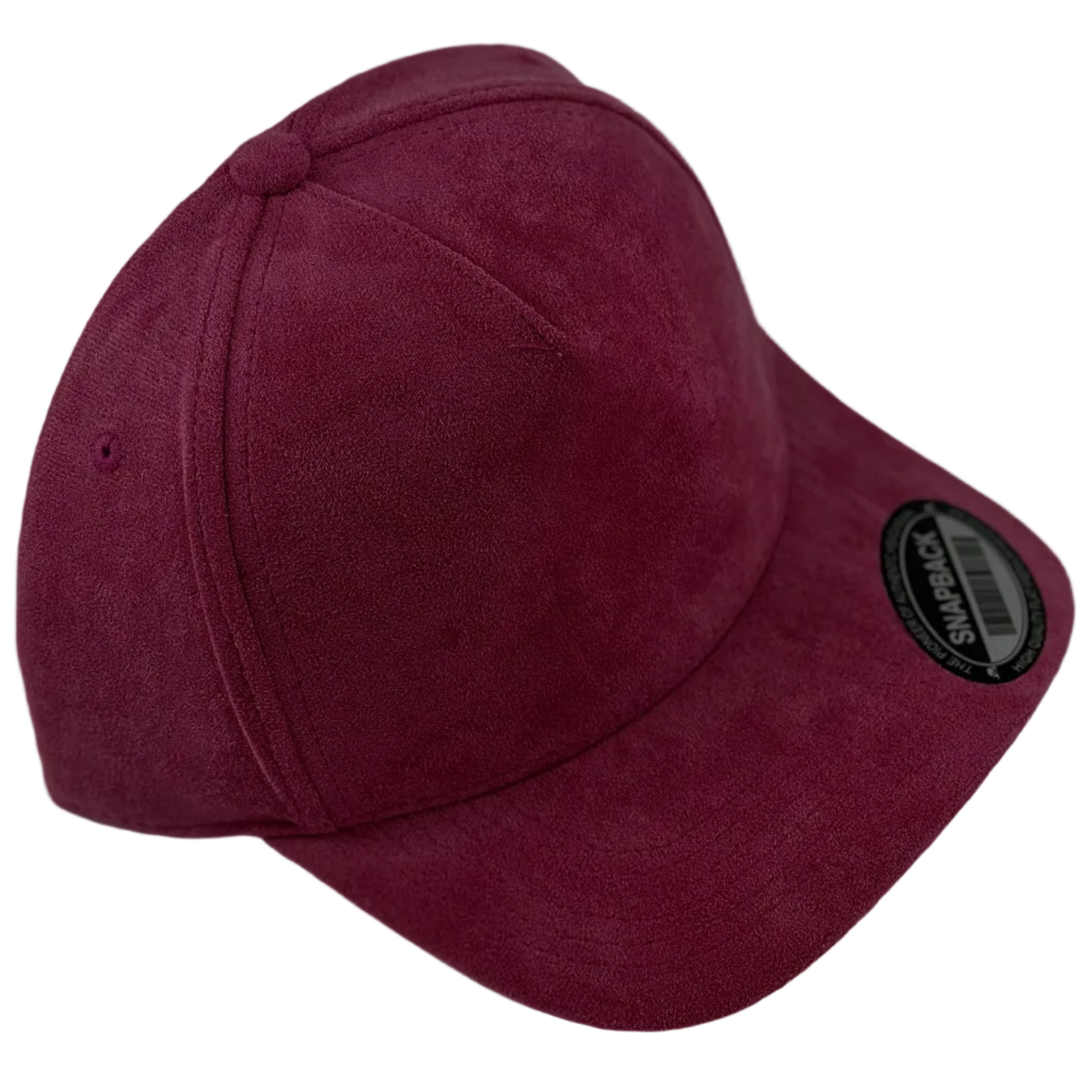 Rose Pink Suede Snapback Cap