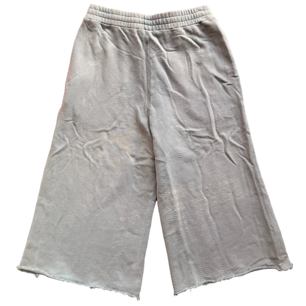 Heather Gray Oversized 3/4 Sweat Shorts