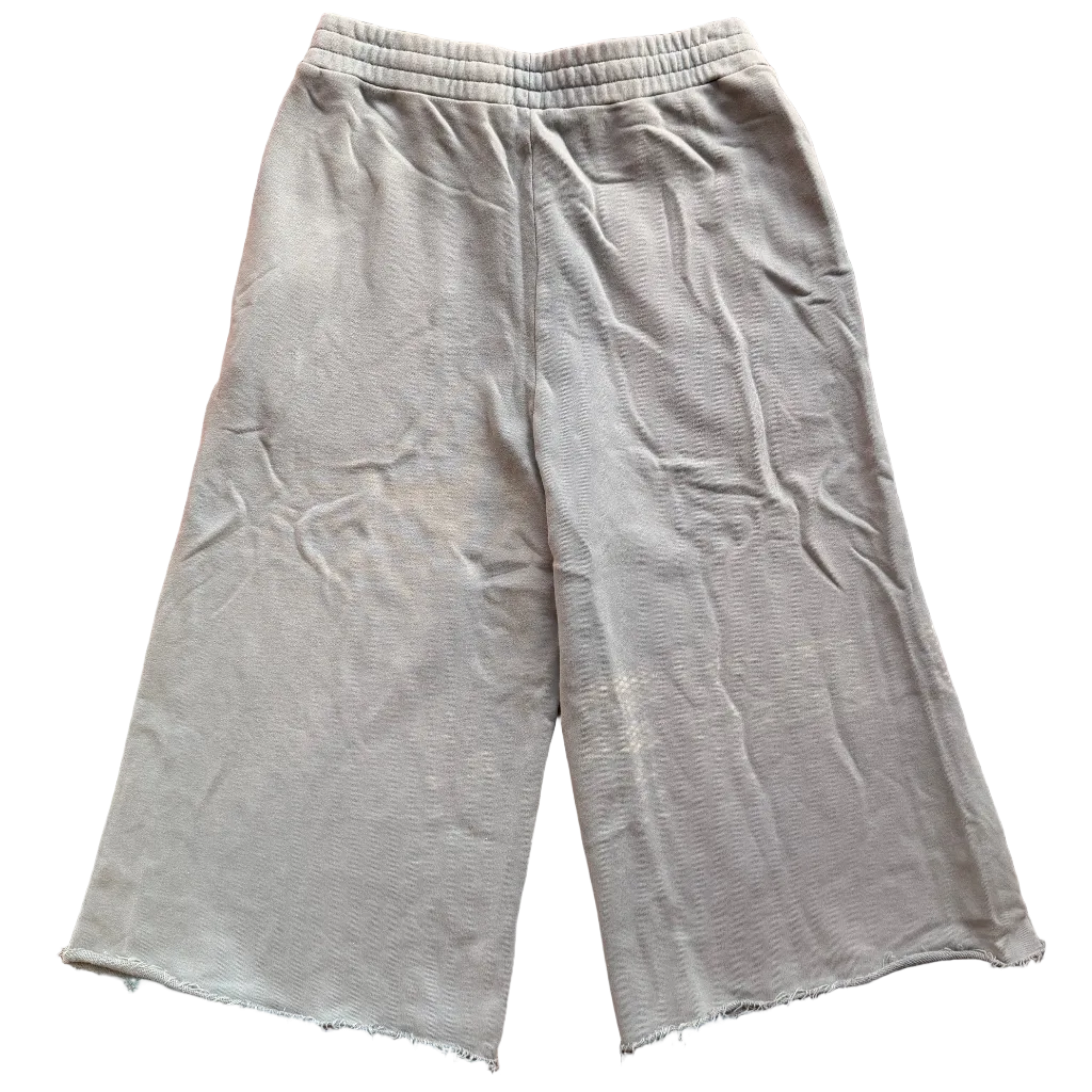 Heather Gray Oversized 3/4 Sweat Shorts