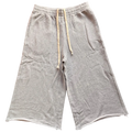 Classic Gray Oversized 3/4 Sweat Shorts
