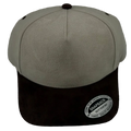Cream & Espresso Suede Snapback Cap