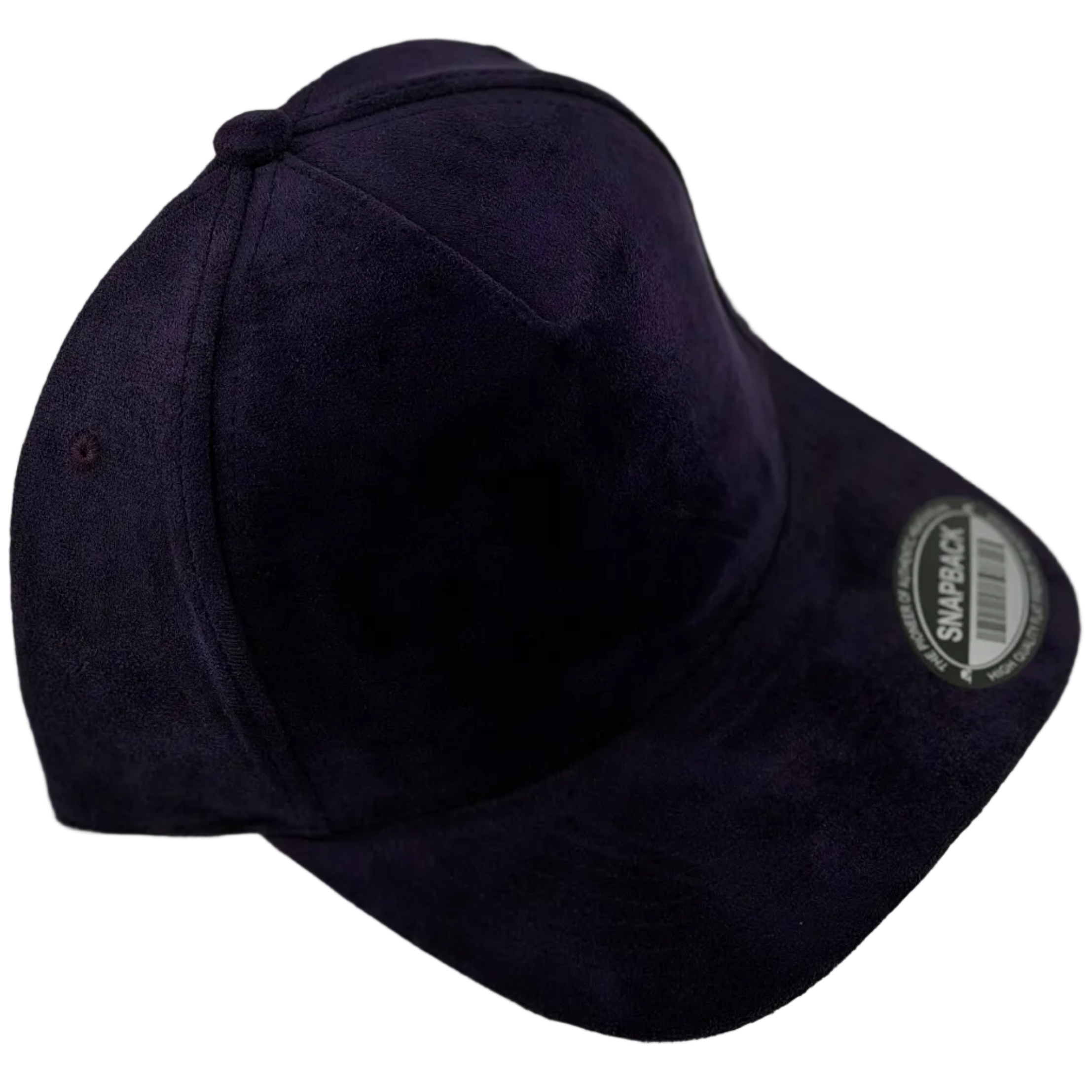 Midnight Plum Suede Snapback Cap