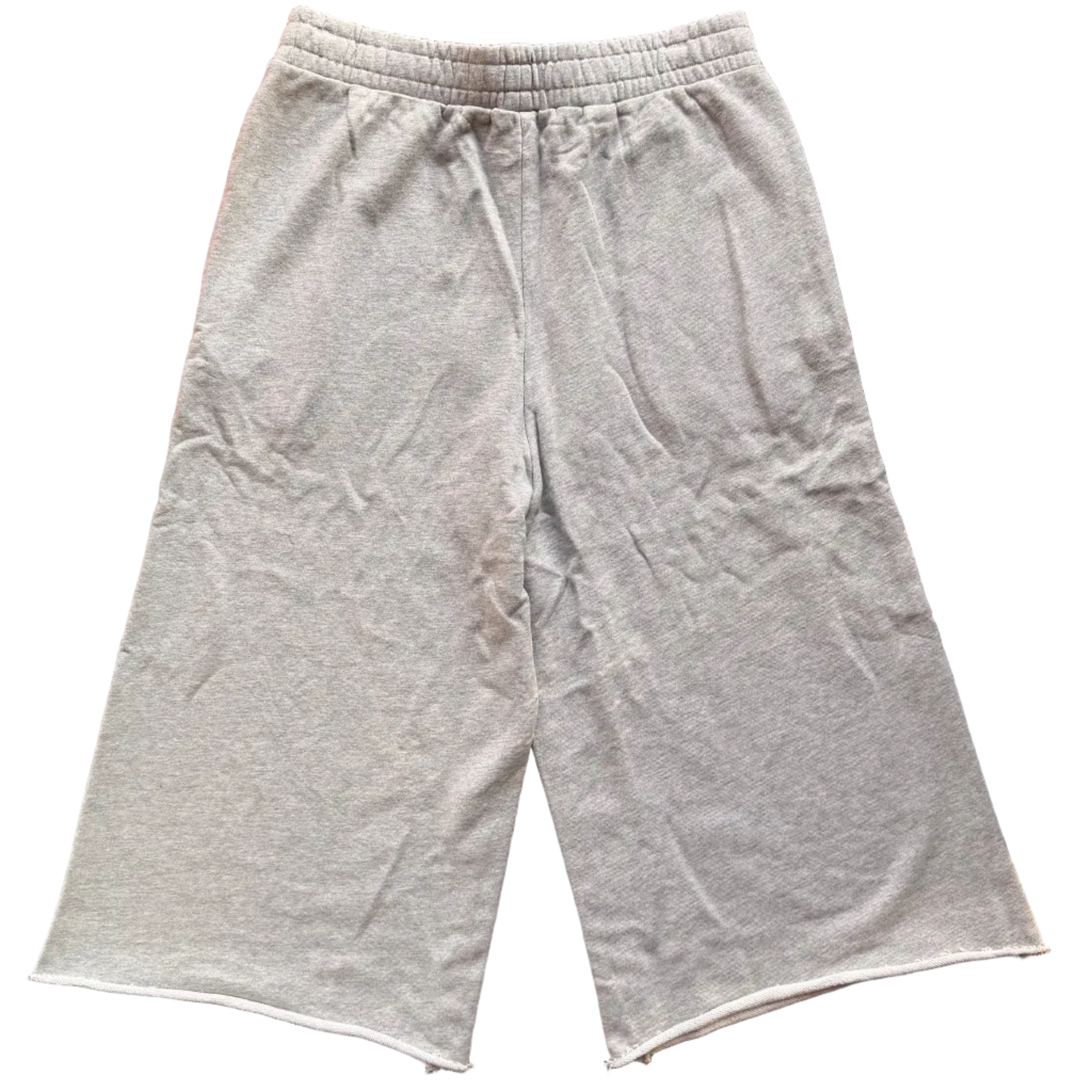 Classic Gray Oversized 3/4 Sweat Shorts