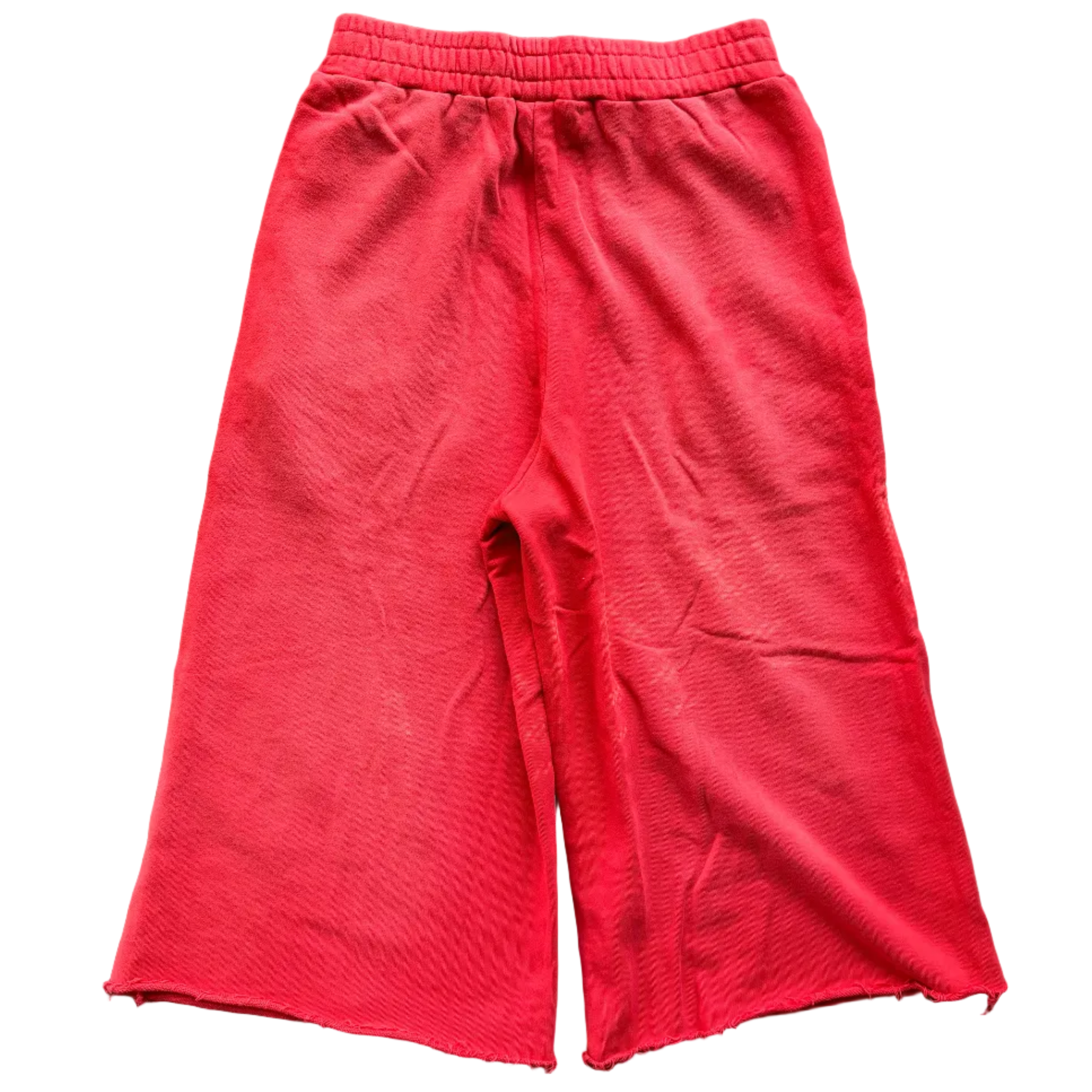 Crimson Red Oversized 3/4 Sweat Shorts