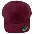 Rose Pink Suede Snapback Cap