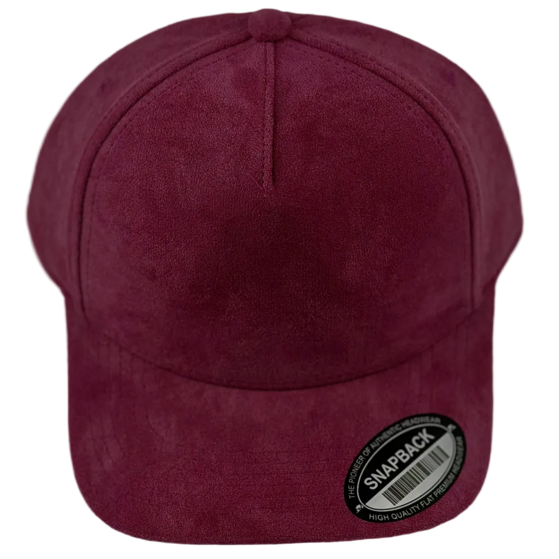 Rose Pink Suede Snapback Cap