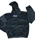 Corduroy Zip Hoodies - BLACK