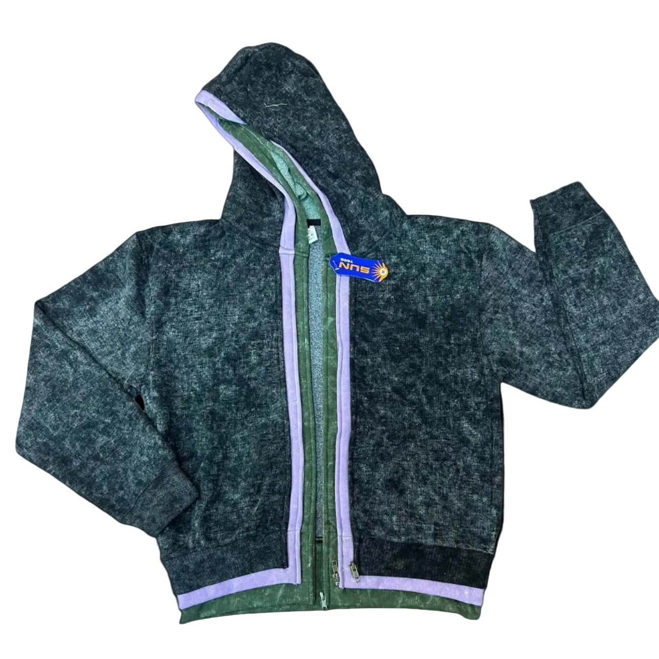 Three-layer Zip up- PURPLE